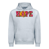 Heather Grey hope sunflower and ribbon Urban Hoodie - AdoDesignShop