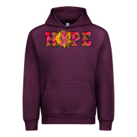 Mauve Wine hope sunflower and ribbon Urban Hoodie - AdoDesignShop