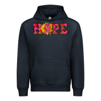 Navy hope sunflower and ribbon Urban Hoodie - AdoDesignShop