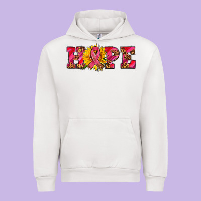 Hope Sunflower And Ribbon Urban Hoodie Designed By Adodesignshop