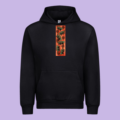 Dinosaur Ankylosaurus Pen Wrap Urban Hoodie Designed By Artiststas