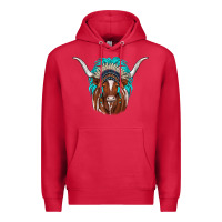 Cardinal texas longhorn indian headdress Premium Hoodie - JahusDesignShop