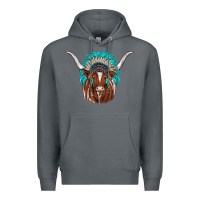 Rock texas longhorn indian headdress Premium Hoodie - JahusDesignShop