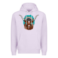 Texas Longhorn Indian Headdress Premium Hoodie | Teevron
