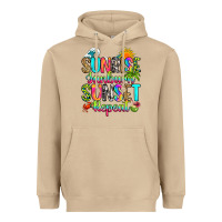 Mushroom sunrise sunburn sunset repeat Heavyweight Hoodie - RanaPortraitStore