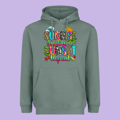 Heavyweight Hoodie sunrise sunburn sunset repeat