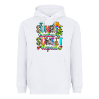 White sunrise sunburn sunset repeat Heavyweight Hoodie - RanaPortraitStore