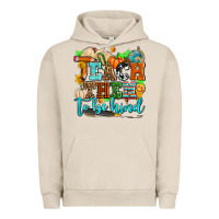 Pigment French Oak teach them to be kind with pumpkins and fall Urban Hoodie - AdoDesignShop