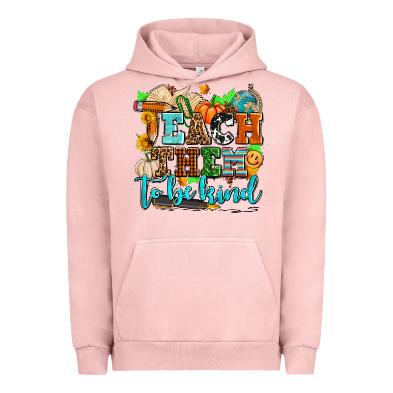 Teach Them To Be Kind With Pumpkins And Fall Urban Hoodie by AdoDesignShop | Teevron