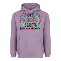 Lavender don't stop believin' hold on to that feelin' Heavyweight Hoodie - RanaPortraitStore