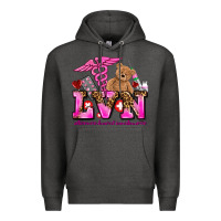Charcoal Heather valentines day lvn licensed vocational nurse Premium Hoodie - AdoDesignShop