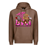 Chestnut valentines day lvn licensed vocational nurse Premium Hoodie - AdoDesignShop