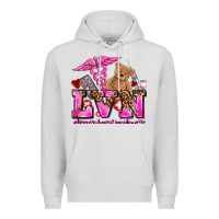 Dove Grey valentines day lvn licensed vocational nurse Premium Hoodie - AdoDesignShop