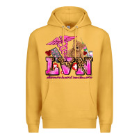 Mustard valentines day lvn licensed vocational nurse Premium Hoodie - AdoDesignShop