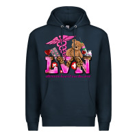 Navy valentines day lvn licensed vocational nurse Premium Hoodie - AdoDesignShop