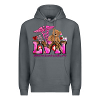 Rock valentines day lvn licensed vocational nurse Premium Hoodie - AdoDesignShop