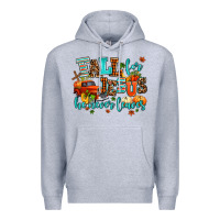 Heather Grey fall for jesus he never leaves Premium Hoodie - AdoDesignShop