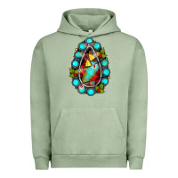 Pigment Oil Green gemstone christmas Urban Hoodie - JahusDesignShop