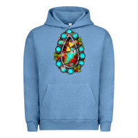 Pigment Pebble Blue gemstone christmas Urban Hoodie - JahusDesignShop