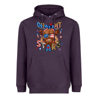 Plum oh my stars highland cow Heavyweight Hoodie - RanaPortraitStore