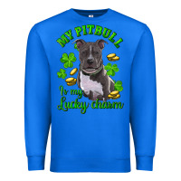 True Royal st patricks day my pitbuli my lucky charm Premium Sweatshirt - RanaPortraitStore