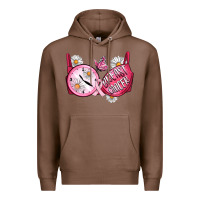 Chestnut Hour Breast Cancer Bra Premium Hoodie - Artiststas