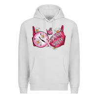 Dove Grey Hour Breast Cancer Bra Premium Hoodie - Artiststas