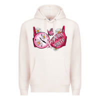 Pale Pink Hour Breast Cancer Bra Premium Hoodie - Artiststas