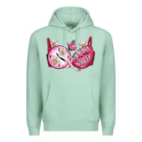 Seafoam Hour Breast Cancer Bra Premium Hoodie - Artiststas