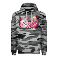 Slate Camo Hour Breast Cancer Bra Premium Hoodie - Artiststas