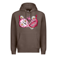 Coffee Hour Breast Cancer Bra Premium Hoodie - Artiststas