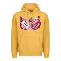 Mustard Hour Breast Cancer Bra Premium Hoodie - Artiststas