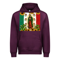Mauve Wine our lady of guadalupe Urban Hoodie - JahusDesignShop