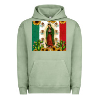 Pigment Oil Green our lady of guadalupe Urban Hoodie - JahusDesignShop