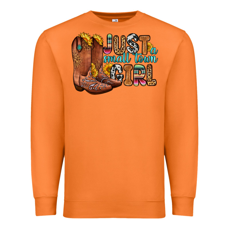 Just A Small Town Girl Premium Sweatshirt by Zillion Design Studio | Teevron