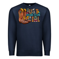 Navy just a small town girl Premium Sweatshirt - Zillion Design Studio