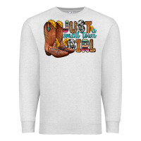 Oatmeal Heather just a small town girl Premium Sweatshirt - Zillion Design Studio
