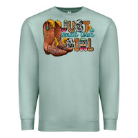 Seafoam just a small town girl Premium Sweatshirt - Zillion Design Studio