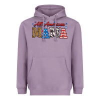 Lavender all american mama Heavyweight Hoodie - RanaPortraitStore