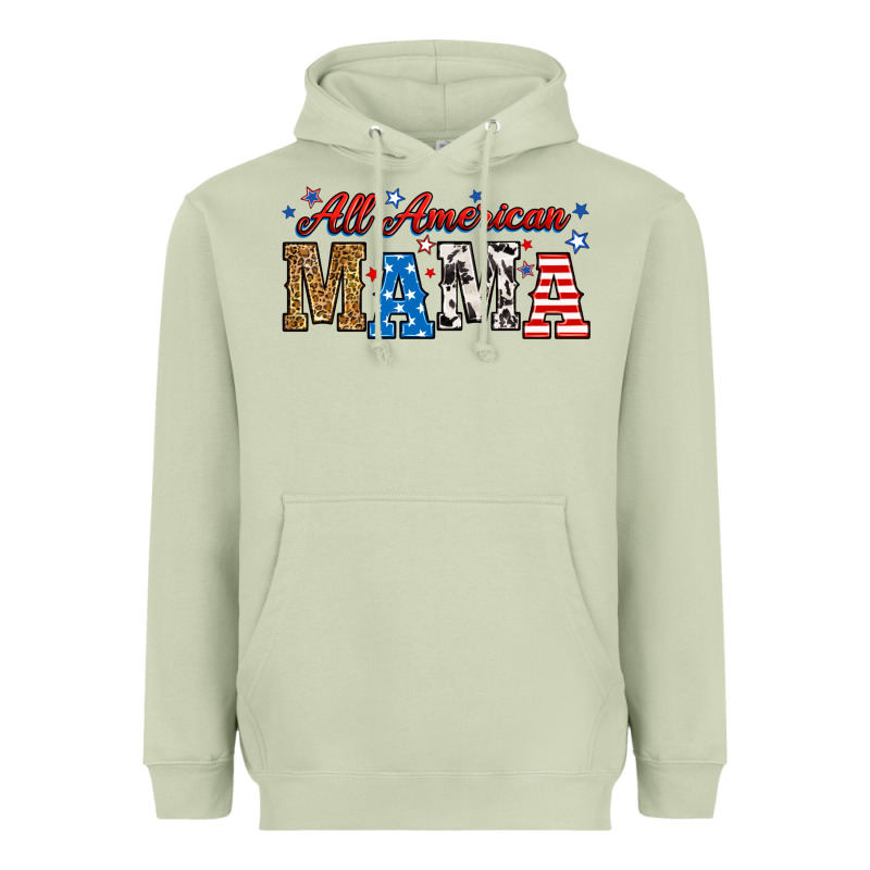 All American Mama Heavyweight Hoodie by RanaPortraitStore | Teevron