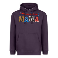 Plum all american mama Heavyweight Hoodie - RanaPortraitStore