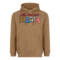 Toasted Coconut all american mama Heavyweight Hoodie - RanaPortraitStore