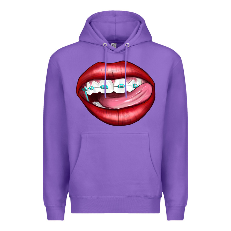 Lips Dental Braces Premium Hoodie by Artiststas | Teevron