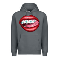 Rock Lips Dental Braces Premium Hoodie - Artiststas