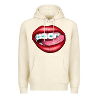 Sandshell Lips Dental Braces Premium Hoodie - Artiststas