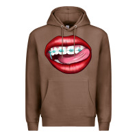 Chestnut Lips Dental Braces Premium Hoodie - Artiststas
