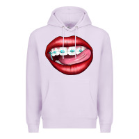 Lilac Lips Dental Braces Premium Hoodie - Artiststas
