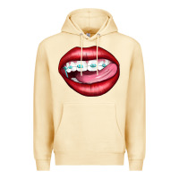Pina Colada Lips Dental Braces Premium Hoodie - Artiststas