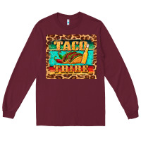 Burgundy taco tribe Long Sleeve Tee - BarkalooDesign