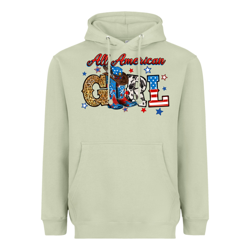 All American Girl Heavyweight Hoodie by RanaPortraitStore | Teevron